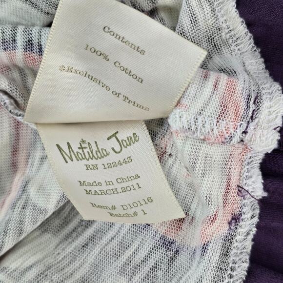 Matilda Jane Girls Dress Size 4 Brown Apple Print Short Sleeve Ruffle Hem Play D - Picture 7 of 8